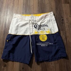 Corona Extra Beer Swim Trunks Board Shorts Mens Size 36 Beach Summer